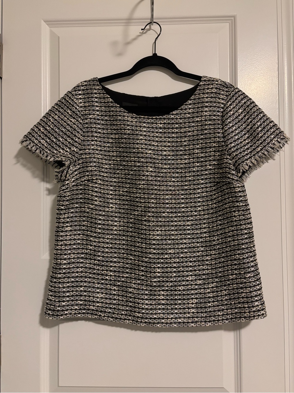 Talbots Petites Tweed Short Sleeve Top 14P